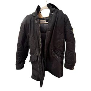 Stone Island Parka, black, size large
